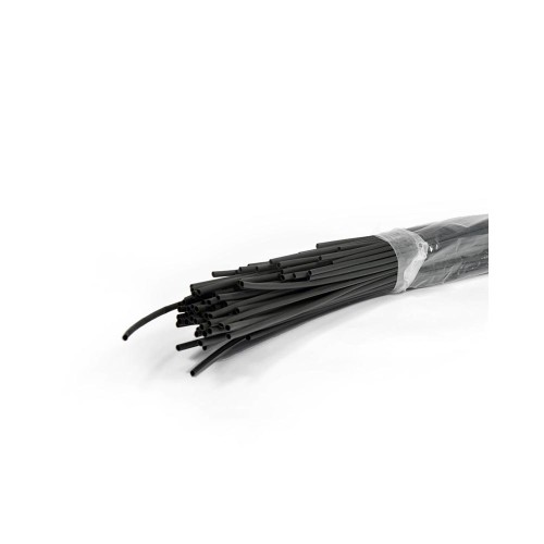 Guaina Termorestringente 1.2mm a 0.6mm | Barra 1mt Nera