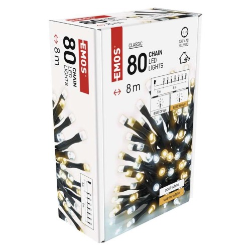 Catena Luminosa 80 LED Fissi 40 Caldi... Catena Luminosa 80 LED Fissi 40 Caldi...