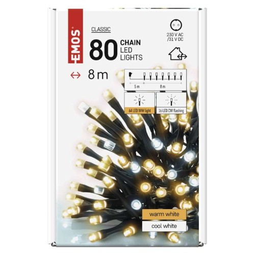 Catena Luminosa 80 LED: 64 caldi... Catena Luminosa 80 LED: 64 caldi...