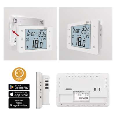 Termostato Ambiente Digitale Wireless GoSmart WiFi EMOS P56211: Controllo  Intelligente della temperatura di casa